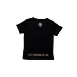 Kids Black Back Logo'd Tee